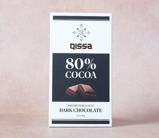 QISSA 80% DARK PLAIN CHOCOLATE 50g