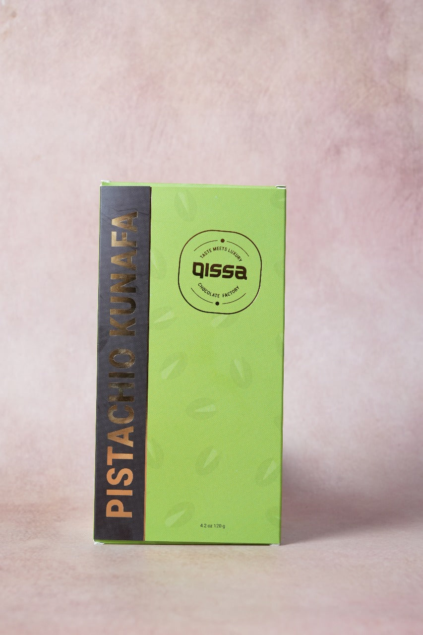 QISSA PREMIUM BELGIUM PISTACHIO KUNAFA BAR 120g