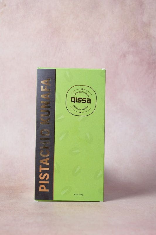 QISSA PREMIUM BELGIUM PISTACHIO KUNAFA BAR 120g