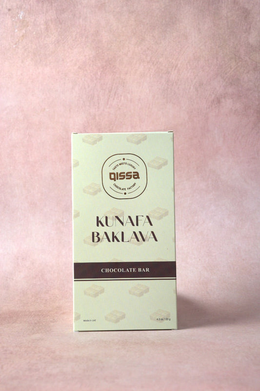 QISSA PREMIUM BELGIUM BAKLAVA KUNAFA BAR 80g