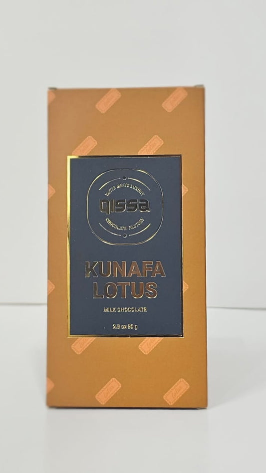 QISSA PREMIUM BELGIUM LOTUS KUNAFA BAR 120g