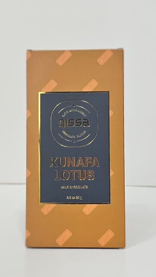 QISSA PREMIUM BELGIUM LOTUS KUNAFA BAR 80g